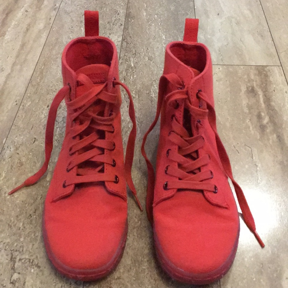 Red hot Dr. Martens Hackney boots